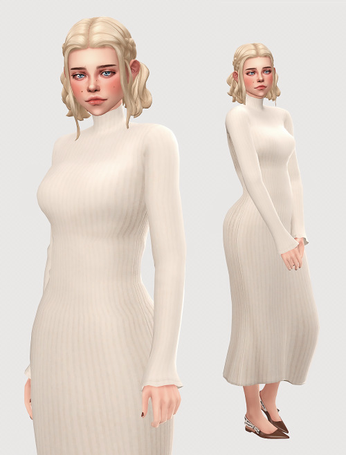 _ .Persephone hair from  Imvikai Lichen dress from  Landgraabbed Flats -  Dior J'ADIOR Slingback fro