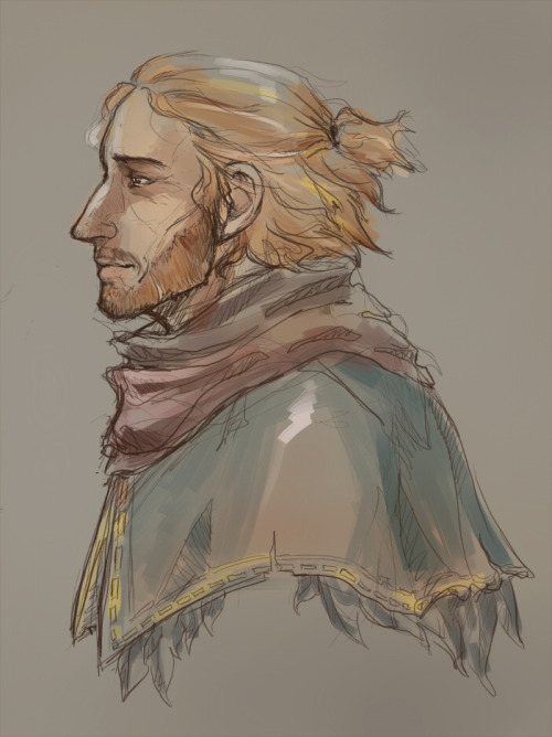silverchimaeraheart: Post-game Anders in some sort of cloak thing that he made from tearing apart hi
