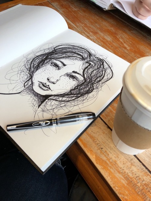 Had a great sketch day with a friend and coffee