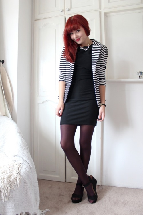 strumpfmode: (via Paige joanna: Three Style, styling a stripe blazer.)
