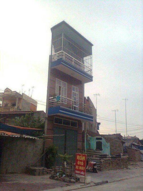 Interdimensional wormhole portal front office building in Vietnam.