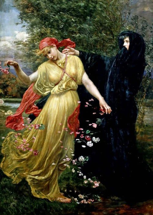 fawnvelveteen: Valentine Cameron Prinsep: At the First Touch of Winter, Summer Fades Away