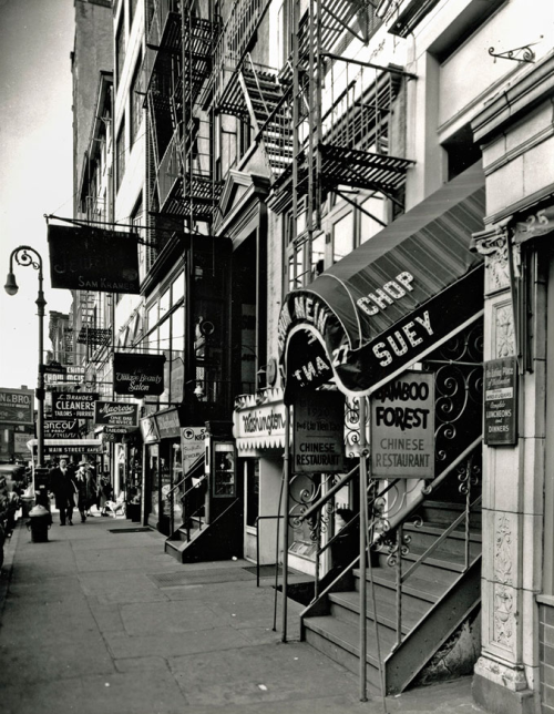 Berenice Abbott, Chop Suey, West 8th Street, New York, 1938