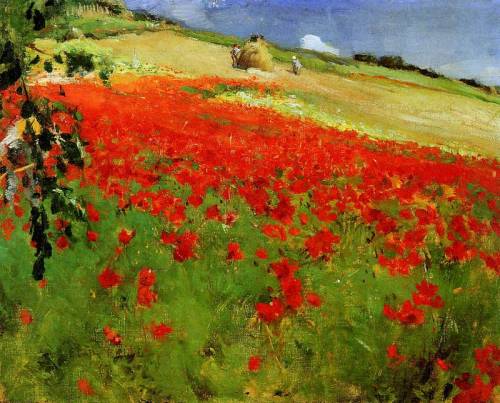 dekehlmark: William Blair Bruce (1859-1906), Landscape with Poppies.