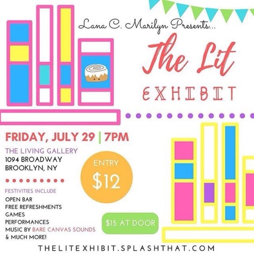 The Lit Exhibit !!! First writing gallery exhibit in Brooklyn. All writing by @cinniie Sounds prov