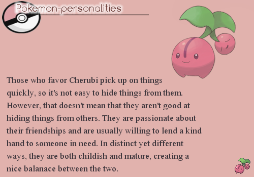 pokemon-personalities:#420, Cherubi