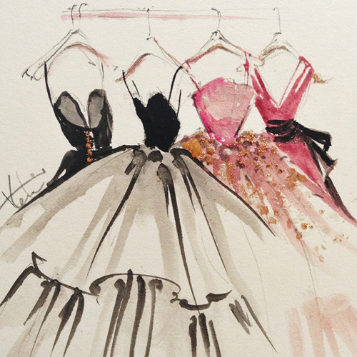 Dreaming in gowns&hellip; paperfashion.net