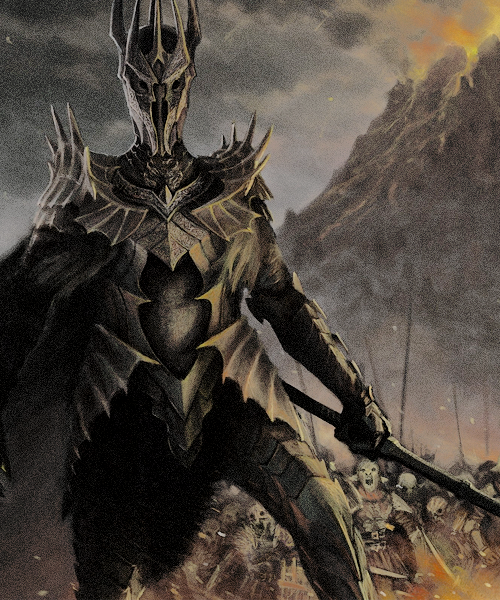 thorinss:   MIDDLE-EARTH MEME: [2/2 villains] Sauron “But Sauron was not of mortal flesh, and though he was robbed now of that shape in which had wrought so great an evil, so that he could never again appear fair to the eyes of Men, yet his spirit