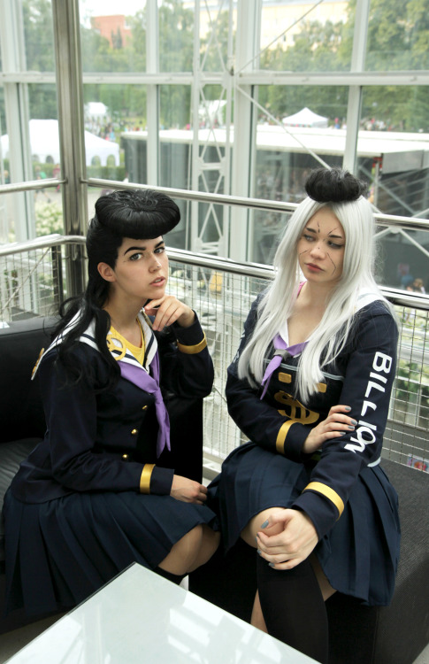 betaminshitto: Josuke / Rohan / Okuyasu  More fem-jojos from Tracon X!