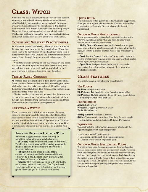 dnd-homebrew5e:Holy shirt balls. I did it. I FINALLY DID IT. I made a homebrew class of my own. Ther