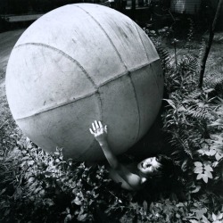 Arthur Tress - Boy With Giant Ball, New York, 1969.