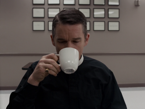 First Reformed (2018) - Ethan Hawke drinkingDirector: Paul SchraderCinematography: Alexander Dynan