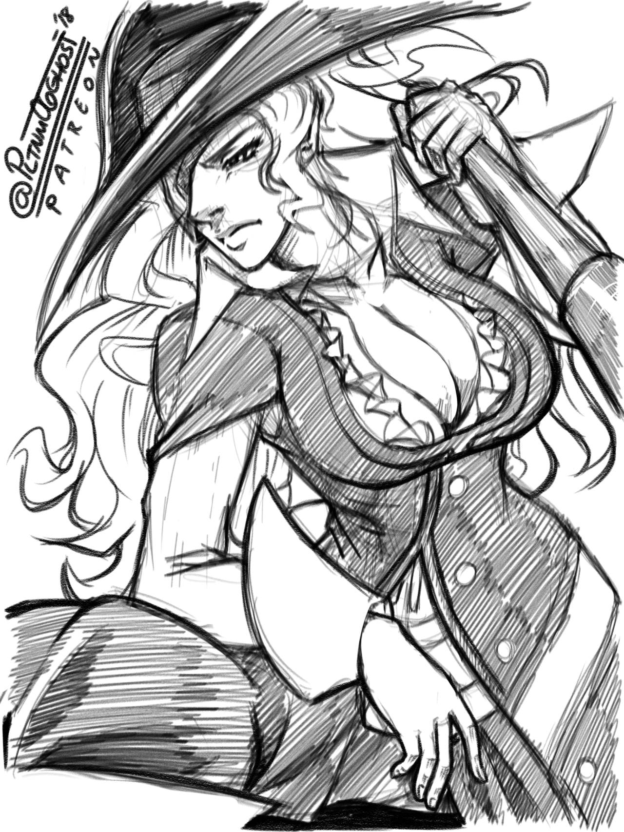 pltnm06ghost: June 2018 Patreon Sketches: 2 / 2 As with the previous set, names of