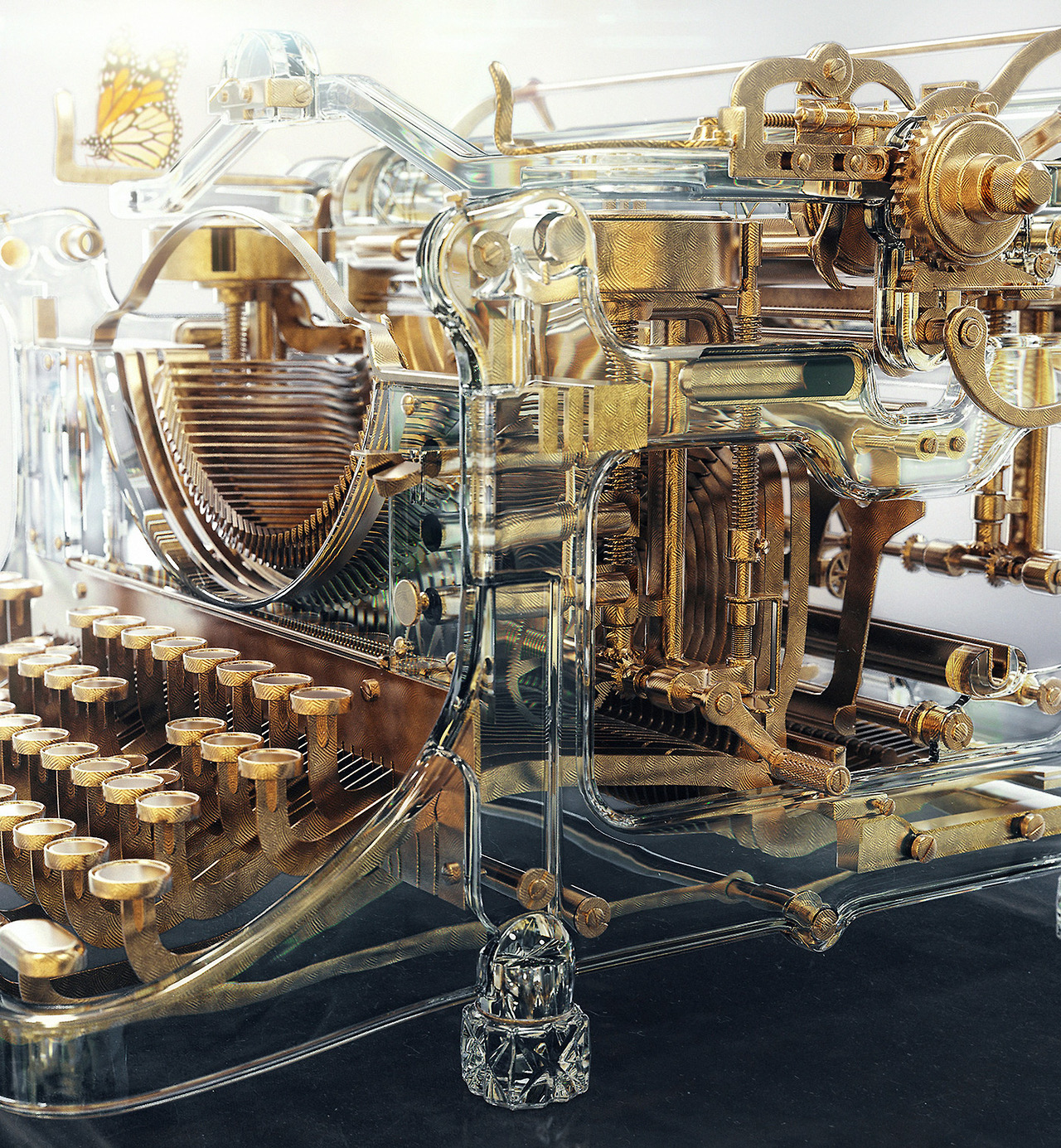 dieselfutures:  Glass Typewriter