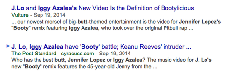 beremylovechild:  When Nicki Minaj came out with Anaconda the media was like  But now that J.lo & Iggy  have came out with the equally explicit “Booty “they’re like                      