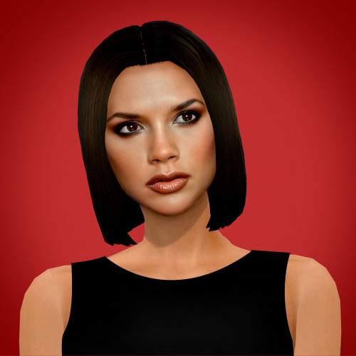 POSH SPICE Victoria!Modifications in the face morphology and the skin, now it seems more similar. I 