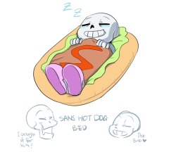 sanspar:  hot dog bed