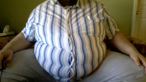 Trying on some of my button up shirts.  Kinda snug