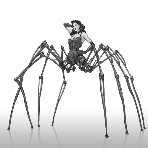 justsantiagocalle: 30 Day Monster Girl Challenge Spider.