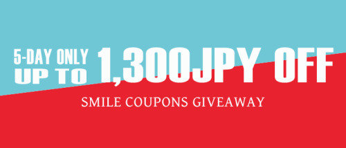 CDJapan: 1,300 Yen Worth of Coupons Available Until June 7th 1,000JPY OFF Code SMILE22C10For purchas