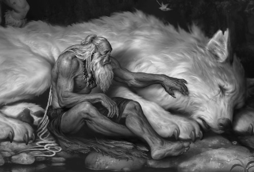 zora-zen:dbananza:cyberclays:The Art of Warcraft Film: Frostwolf Elder - by Wei WangMore selected co