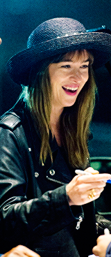 fiftyshadesofgreydaily:  Dakota arrives at JFK Airport in New York City. (May, 03)