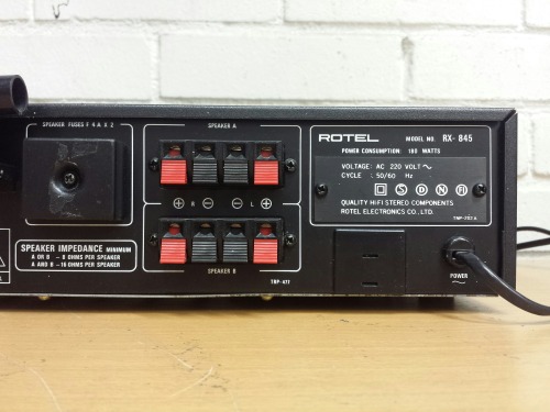 Rotel RX-850 AM/FM Stereo Receiver, 1984