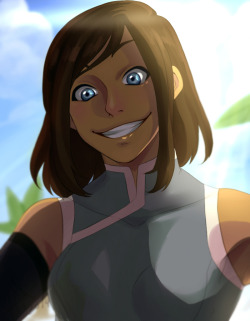 teshikaart:   A new start.  Man, I am so hyped for this new season even if I’m not emotional ready . Korra’s new hair is supa cut, and I like how it seems like she is going to cut it after she over comes some of the emotional turmoils she has. I love