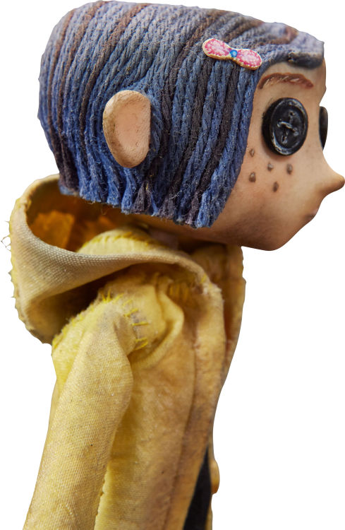 thebeldamsbuttons:  Coraline High-Res details shots » Coraline DollWith the HA Laika auctions up, some high-res model images have surfaced. Perfect for details & cosplay references! The rest are queued up, along withsome other Laika movie HQs too.