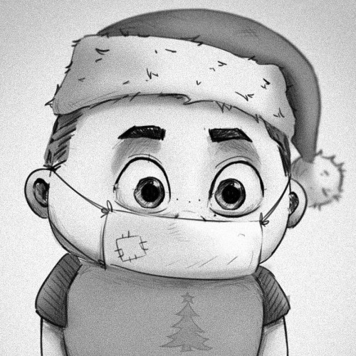 #merrychristmas #2020 #pandemia #coronavirus #covid_19 #thelastofus #scetch #cartooncharacter #characterdesign