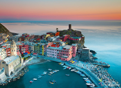 Sunset at Vernazza by Karthick Ramachandran