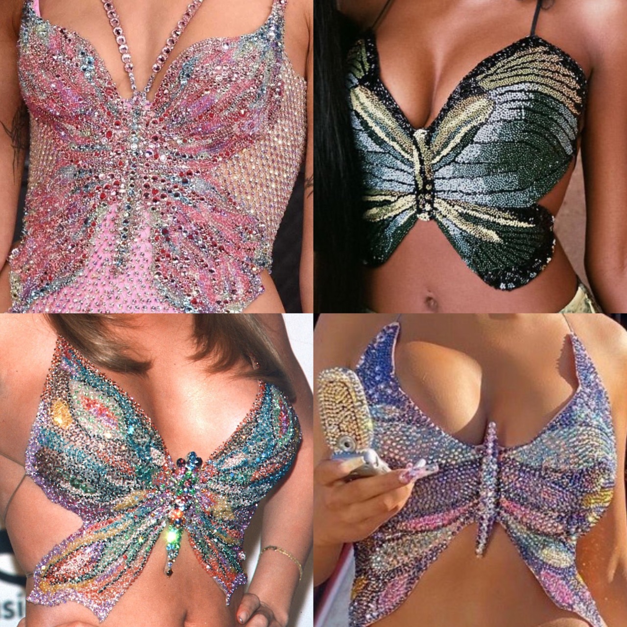 blackmalibubarbie:･*･•εïз Butterfly Tops 🦋