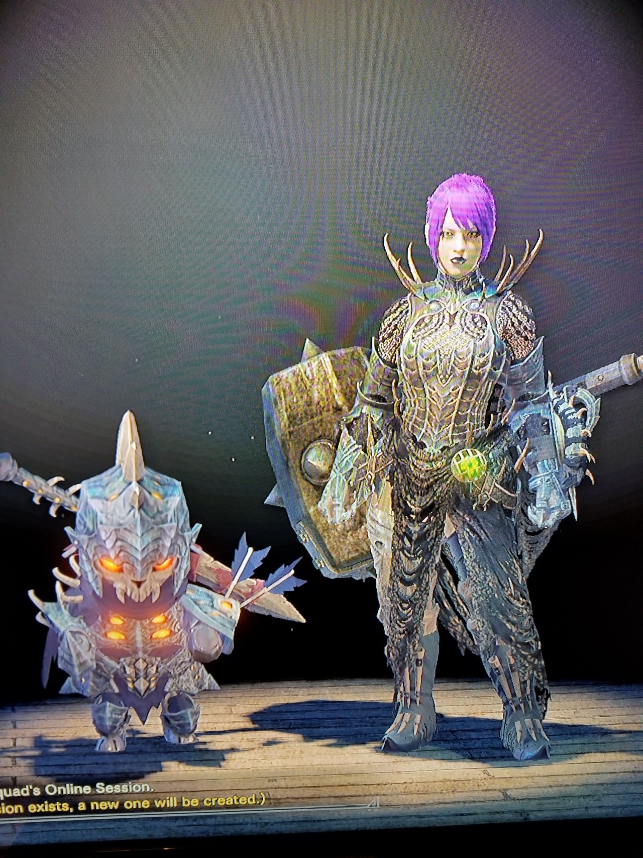 Before I got lucky and improved my weapon and decorations