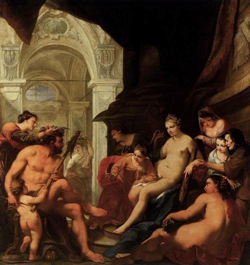 Hercules in the Palace of Omphale, Antonio Bellucci, ca. 1698