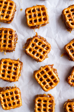 Sweetoothgirl:  Homemade Holidays: Coconut Caramel Stuffed Chocolate Covered Pretzel