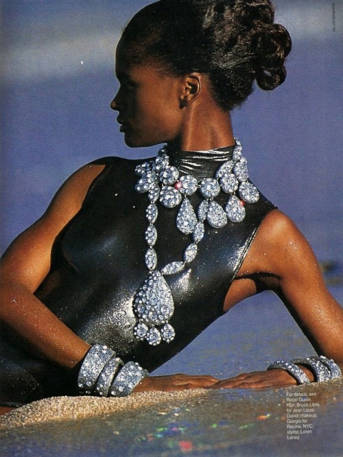 pocmodels:Karen Alexander by Gilles Bensimon for Elle US, May 1991