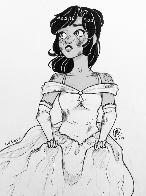 nyxique:inktober 2019 day 4: fairytalemy girl cinder again! she is the main protagonist of a sci-fi 