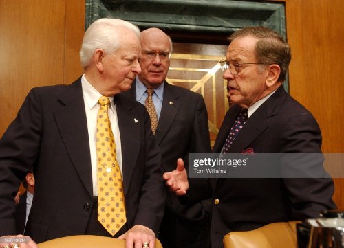 idvoteforthatdaddy:Sens. Robert Bryd (D-WV), Pat Leahy (D-VT) and Ted Stevens (R-AK)