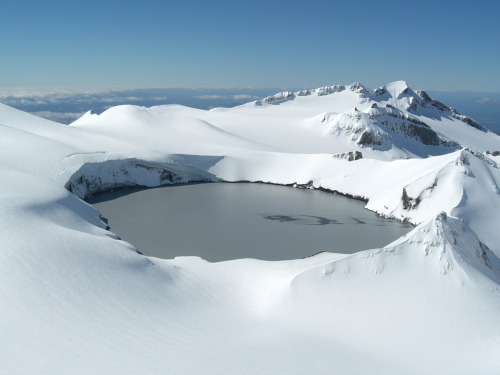 odditiesoflife:  10 Stunning Crater Lakes Around the World  Crater lakes appear when a caldera, a cauldron-like crater formed by the collapse of land following a volcanic eruption, becomes filled with water. Featured above are some of the most stunning,