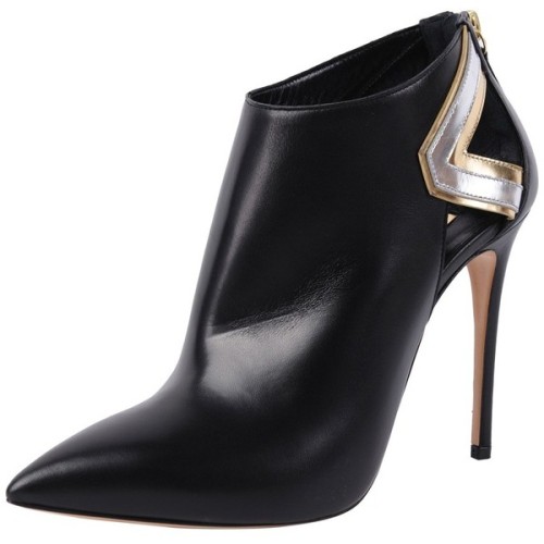 Casadei Bootie ❤ liked on Polyvore (see more metallic boots)