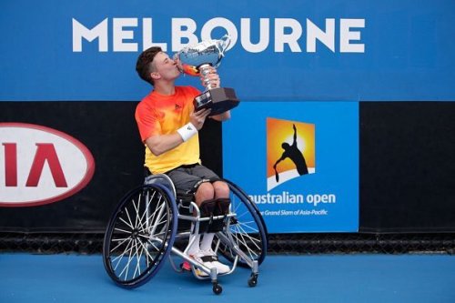 Scotland’s Gordon Reid wins his first Grand Slam title in the Australian Open singles