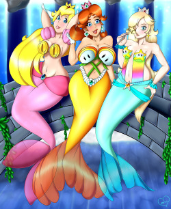 rar1990:  Super Princess Mermaids by rar1990