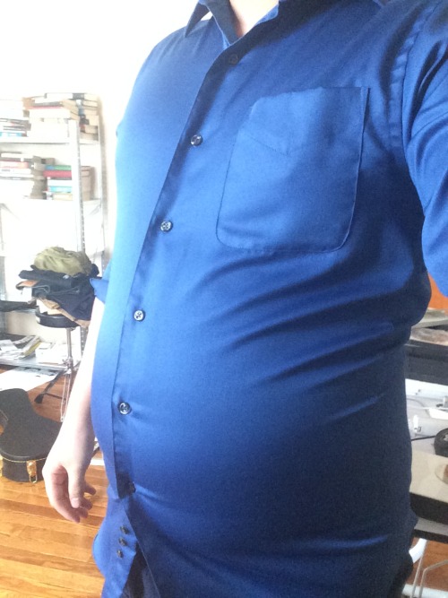 spottieottiedop:  Found a small button down in the closet and IT INSTANTLY UPPED MY CONFIDENCE. I’ve now set a goal to eat out of this tight thing. I might just wear this in a new video because it’s the best. 