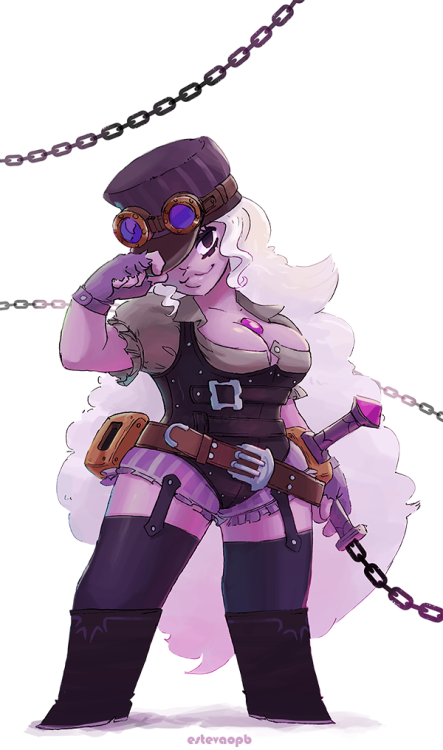 estevaopb:  Steampunk Crystal Gems (and Peridot)! If you want flavor text for each of them, follow the link!   Steampunk Gems   