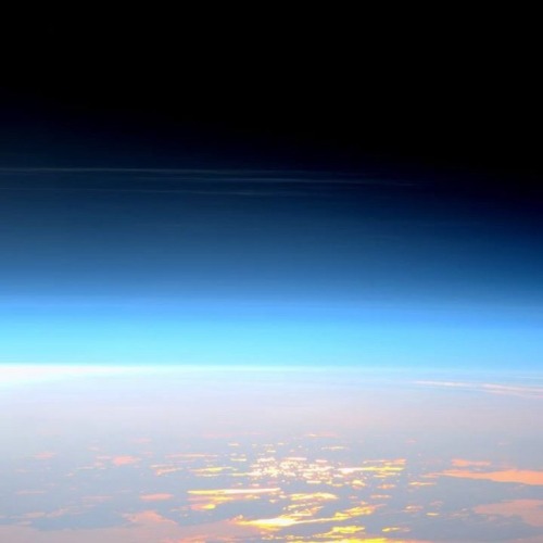 High-altitude noctilucent or &lsquo;nightshining&rsquo; clouds from the International Space 