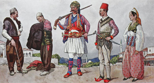 arbenia:Clothes in Albania around the 19th century.