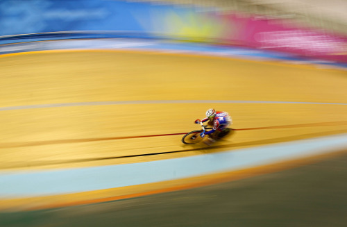 probike:  Luis Mansilla of Chile rides during the men’s omnium on day 4 of the games. Juan Estaban A