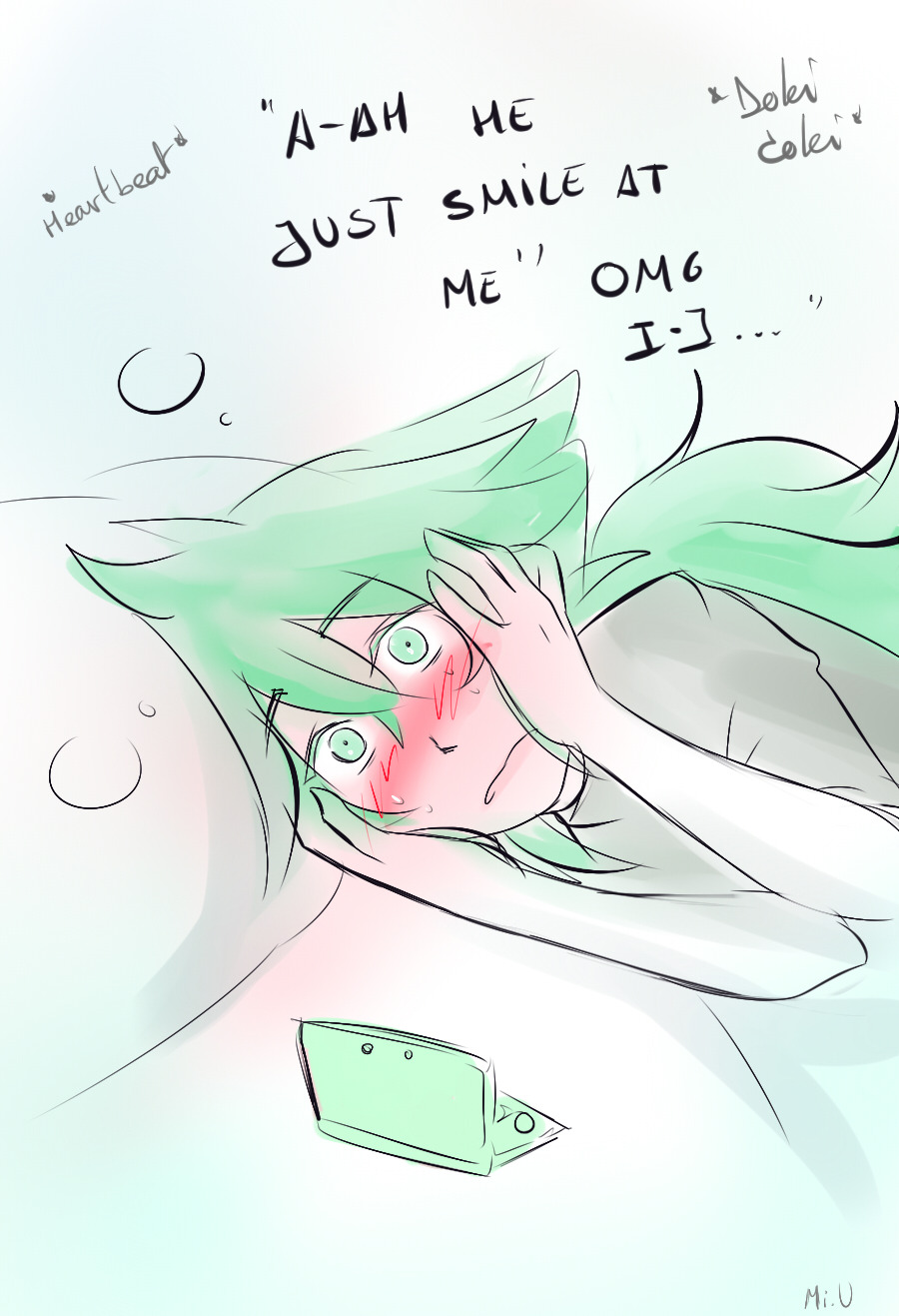 mitsukouchiha:  N-san playing dating game-…Pokemon-Amie, I mean. Dont tell me this