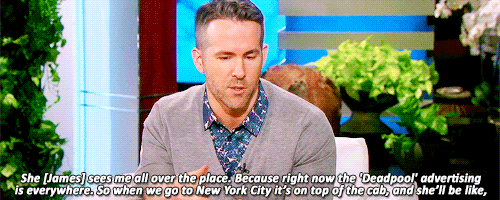 ryanreynoldssource: She has a few words in her vocabulary.