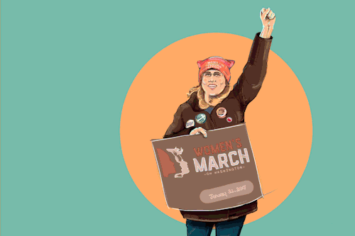 After being inspired at the Women’s March I decided I wanted to create a illustration project showin